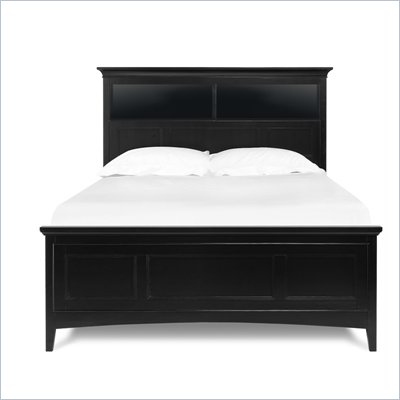 Magnussen Bennett Bookcase Bed with Storage in Black Finish