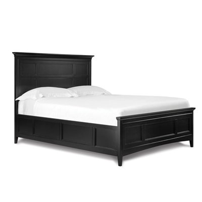 Magnussen Bennett Panel Bed in Black Finish