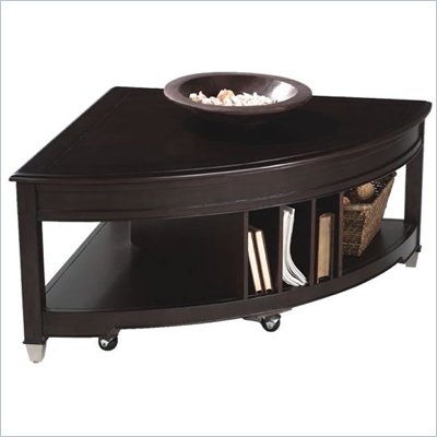 Magnussen Darien Pie Shaped Lift-Top Cocktail Table and End Table Set