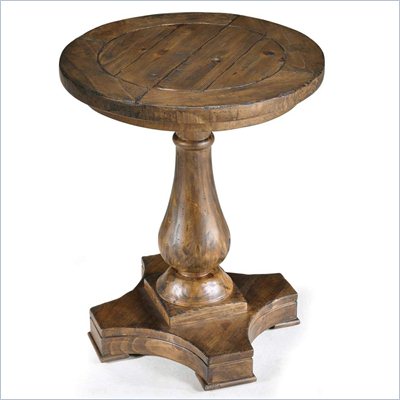 Magnussen Densbury Wood Rectangular Accent Pedestal End Table 