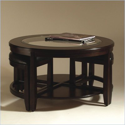 Magnussen Gaston Round Bunching Cocktail Table and End Table Set