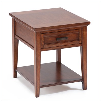 Magnussen Harbor Bay Wood Square End Table