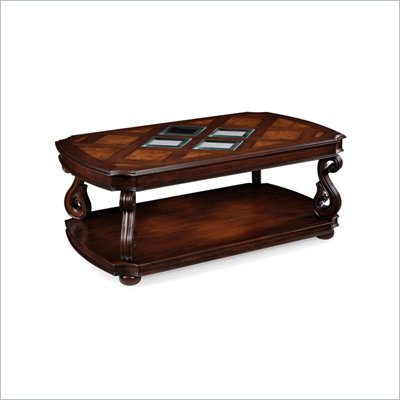 Magnussen Harcourt Wood Square Cocktail Table