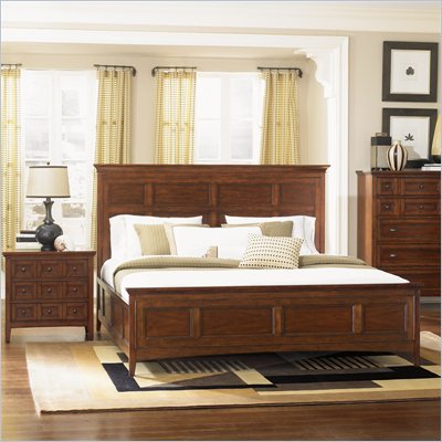 Magnussen Harrison Storage Panel Bed 2 Piece Bedroom Set in Cherry