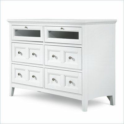 Magnussen Kentwood 6 Drawer Media Chest in Painted White Finish