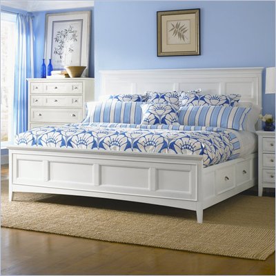Magnussen Kentwood Panel Bed With Storage in White