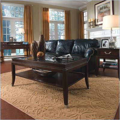 Magnussen Lakefield Rectangular Cocktail Table and End Table Set in Merlot Finish