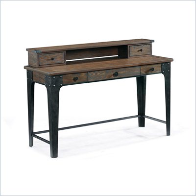 Magnussen Lakehurst Wood Sofa Table Desk in Natural Oak