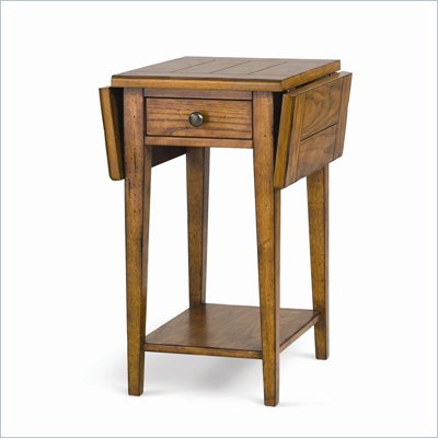 Magnussen Mackenzie Wood Drop Leaf End Table