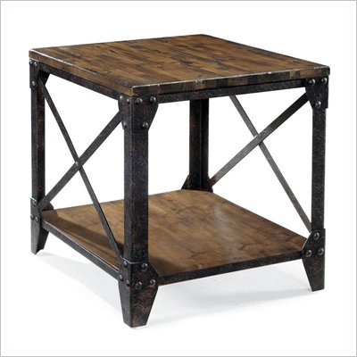 Magnussen Pinebrook Wood Rectangular End Table