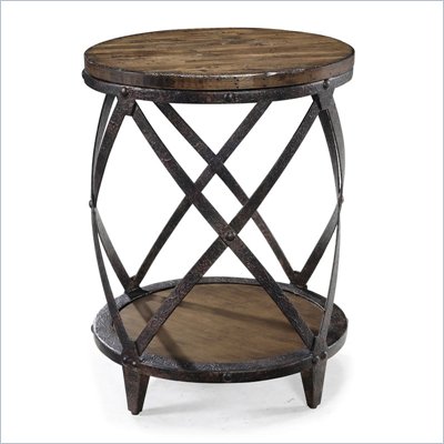 Magnussen Pinebrook Wood Round Accent Table