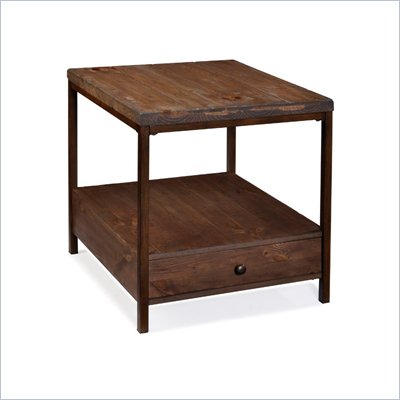 Magnussen Pinecrest Wood Rectangular Accent End Table 