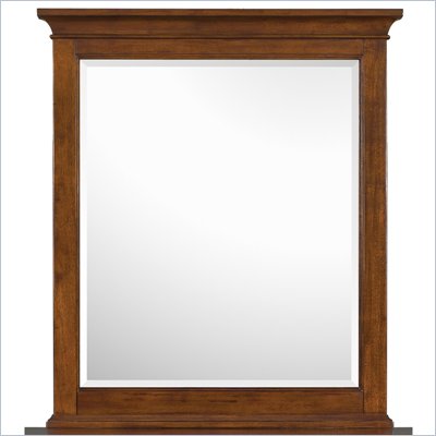 Magnussen Riley Wood Portrait Mirror in Cherry Finish
