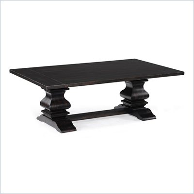 Magnussen Rossington Wood Rectangular Cocktail Table in Ebony