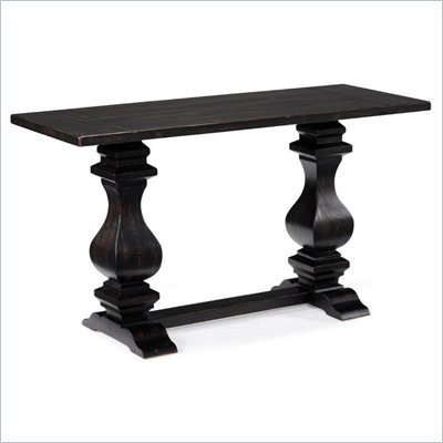 Magnussen Rossington Wood Rectangular Sofa Table in Ebony