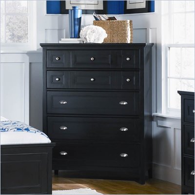 Magnussen Southampton 5 Drawer Chest in Black Finish
