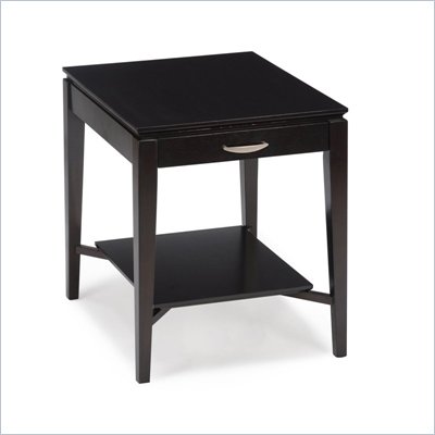 Magnussen Studio 1 Wood Rectangular End Table in Espresso