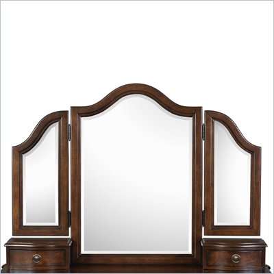 Magnussen Taylor Wood Vanity Tri-Fold Mirror in Espresso Finish