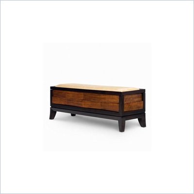 Magnussen Urban Safari Wood Upholstered Bed Bench 