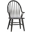 Liberty Furniture Hearthstone Windsor Back Dining Arm Chair In Black