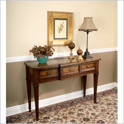 Butler Specialty Connoisseur's Console Table with Leather Panel Drawers