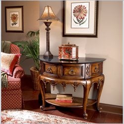 Butler Specialty Connoisseur's Stone Top Demilune Console Table