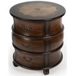 Butler Specialty Plantation Cherry Round Wood Barrel End Table