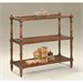 Butler Specialty 3-Tier Console Table in Plantation Cherry Finish