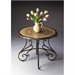 Butler Specialty Metalworks Foyer Table in Dark Pewter and Gold Finish
