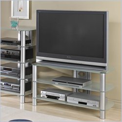 Tech-Craft Black Metal TV Stand