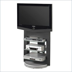 Tech-Craft Solution Series 37 Inch Flat Panel Wood TV Stand in Black Finish