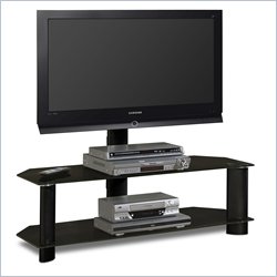Tech-Craft Solution Black Glass Plasma/LCD TV Stand with Mount
