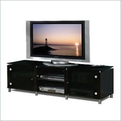 Tech-Craft Veneto Series 60" Wood LCD/Plasma TV Stand in Black Finish