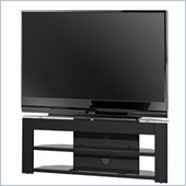 Tech-Craft Monaco 51 Inch Glass TV Stand in Black