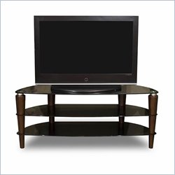 Tech-Craft 57" Walnut Flat Panel TV Stand Console