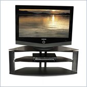 Tech-Craft Bernini Series 50 Inch Wide Corner TV Stand with Black Glass