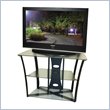 ADD TO YOUR SET: Tech-Craft Bernini Series 38 Inch Wide Hi-Boy TV Stand in Walnut Finish