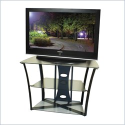 Tech-Craft Bernini Series 38 Inch Wide Hi-Boy TV Stand in Walnut Finish