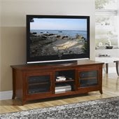 Tech-Craft Veneto Series 62 Inch TV Stand Credenza in Walnut Finish