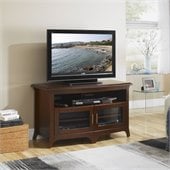 Tech-Craft Hi-Boy 48 Wide Curved Front TV Stand in Walnut Finish