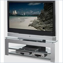 Tech-Craft Monaco Silver Wood Plasma TV Stand