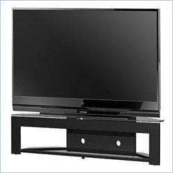 Tech-Craft MD73 LCD/Plasma Glass TV Stand in Black Finish