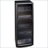 Tech Craft Black Audio Rack with Casters