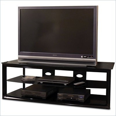 Tech-Craft Bernini Series Black 60" Metal Frame LCD/Plasma TV Stand