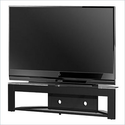Tech-Craft MD73 LCD/Plasma Glass TV Stand in Black Finish