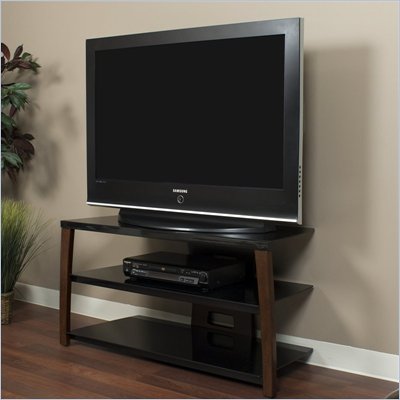 Tech-Craft Monaco Series 42 Inch Wide Plasma/LCD TV Stand in Walnut Finish 