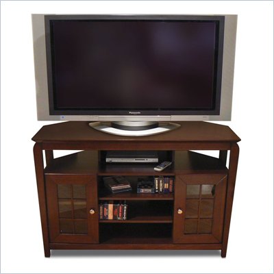 Tech-Craft Veneto Series Walnut 46" Hi-Boy Wood LCD/Plasma TV Stand