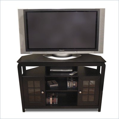 Tech-Craft Veneto Series Black 46" Hi-Boy Wood LCD/Plasma TV Stand