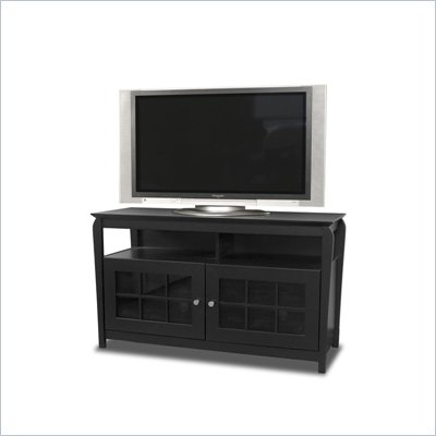 Tech-Craft Veneto 48" Hi-Boy Black Wood LCD/Plasma TV Stand