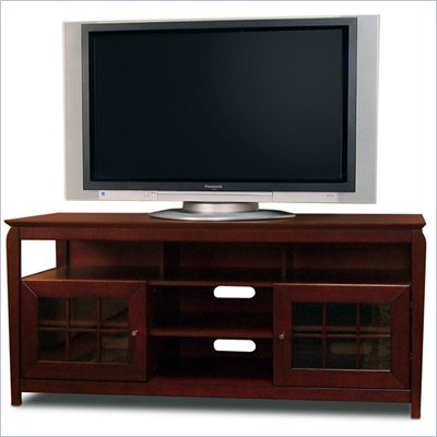 Tech-Craft Veneto 60" Hi-Boy Walnut Wood LCD/Plasma TV Stand